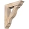 Ekena Millwork Funston Traditional Smooth Bracket w/ Offset Brace, Douglas Fir, 7 1/2"W x 30"D x 34"H BKT0806X30X34FST01SDF - alternate 1